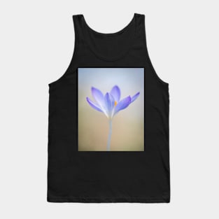 Purple Crocus with Soft Focus Tank Top